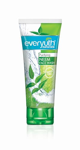 Everyuth Naturals Purifying Neem Face Wash|Antibacterial Neem & Tea Tree Oil|Hydrated, Clear & Healthy Skin|Paraben free|100% Soap Free|Oily, Dry, Nor