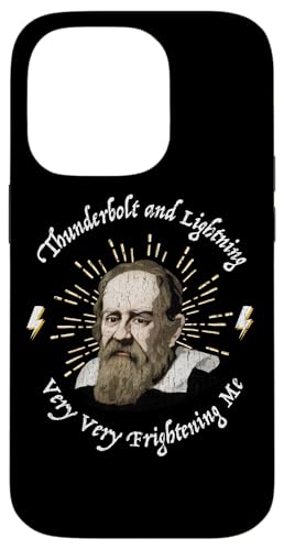 Funny Galileo Thunderbolt Lightning Very Frishening Me Meme X}zP[X iPhone 14 Pro p