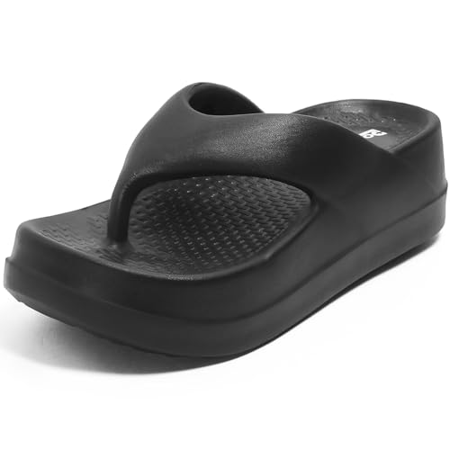 Image of DOCTOR HEALTH SUPER SOFT Women's Thick Sole EVA Flip Flops | Soft Cushioned Cloud Comfort Slippers | Lightweight Anti-Slip Open Toe Casual Sandals for Indoor Outdoor Everyday Wear