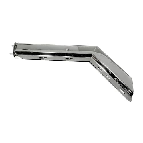 Image of Pair 30.25'' Chrome Heavy Duty 2.5 inch Bolt Spring Loaded Angled Mud Flap Hanger with Conspicuity Tape RH & LH for Semi Truck