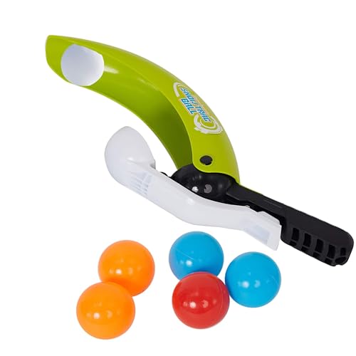 COLOR TREE 2-in-1 Snow Trac-Ball with 5 Ocean Balls, Snowball Maker Launcher Toys for Kids Boys Girls Wintersport Outdoor Play Fights Have Fun, Green