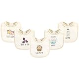 Touched by Nature Unisex Baby Organic Cotton Bibs, Muffin, One Size