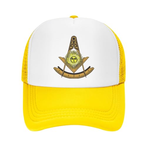 Freemason Past Master Trucker Hat Snapback Mesh Baseball Cap Unisex2
