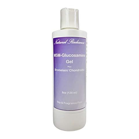 Natural Radiance MSM Plus - Glucosamine Bromelain and Chrondroitin 8 oz. Bottle - Oderless Cover