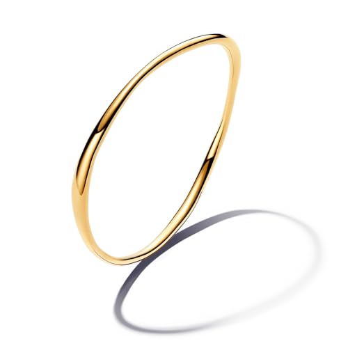 Pandora Essence Organically Shaped Bangle - 14k Gold-Plated Bangle - Bracelet for Women - Gift for Her - Includes Gift Box2