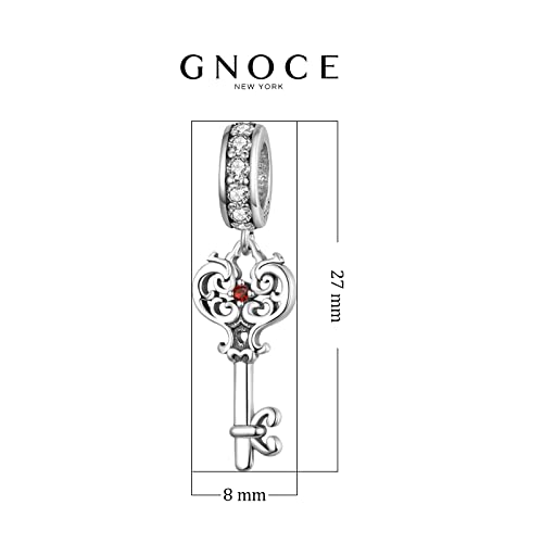 Image of GNOCE Witch Cauldron Pendant Charm,S925 Sterling Silver with Ruby Gemstones Dangle Charms Bead For Bracelets /Necklace Jewelry Gift For Women Girls Wife Daughter
