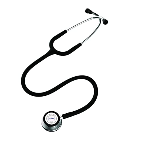 AccuSure Doctors Stethoscope Seamless PVC Tubing Superb Heart Monitoring Stethoscope Medical Equipment, Health Instrument | Lightweight | Compact | Classc Look | ST01 For Medical Students And Doctors
