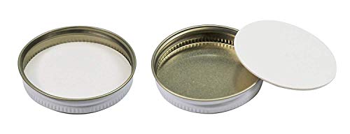 Pinnacle Mercantile 2 oz Glass Jars Containers Spice Straight Sided with White Metal Lids 48 ct case by Pinnacle Mercantile - Image 4