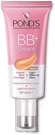 POND'S BB+ Cream, Instant Spot Coverage + Natural Glow for Normal Skin, 02 Medium, 30 g