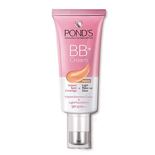 Image of POND'S BB+ Cream, Instant Spot Coverage + Natural Glow for Normal Skin, 02 Medium, 30 g