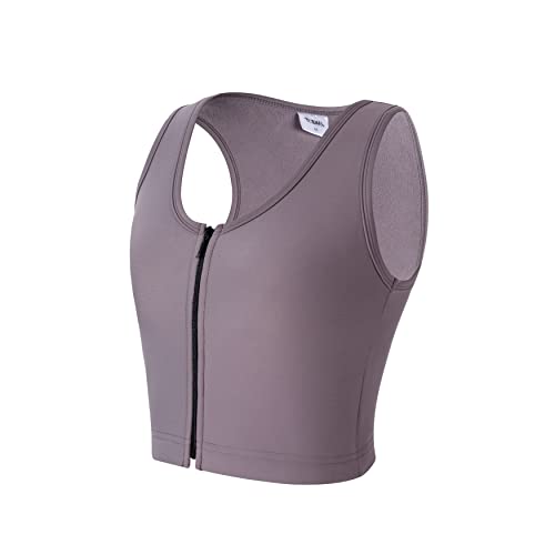 Binder FTM zippé doublé polaire pour aplatir la poitrine sans douleur