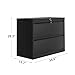 GarveeHome 2-Drawer File Cabinet with Lock, Metal Lateral Filing Cabinets for Letter/Legal Size Documents, Heavy Duty File Storage for Home Office, Black