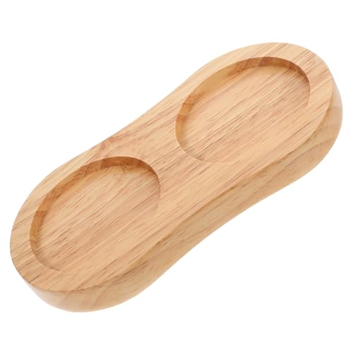 DOITOOL Bandeja Organizadora de Madera para Molinillo de Pimienta y Sal Base Elegante para Botellas de Condimentos Soporte Práctico para Mesa de Comedor y Estación de Café