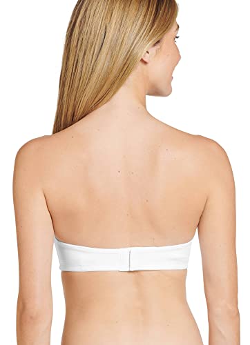 Jockey Women's Bra Cushion Wire Multiway Strapless Bra, White, 38D #TOP1