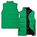 WENKOMG1 Heat Vest Man, Lightweight Puffer Vests Sleeveless Jacket for Outdoor Hiking Fishing Golf Vest Jacket Outwear Fashion Clothing Man Chaqueta Sin (M, Green)