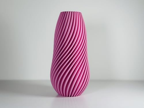 Vase moderne Déméter rose 15 cm au design géométrique pour fleurs séchées - 2
