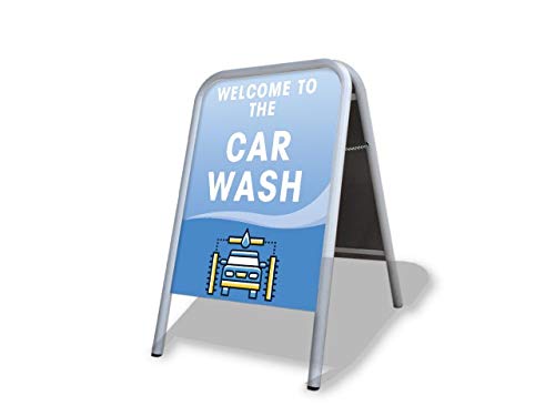 Car Wash Large A Board Pavement Sign MEGA Listing Outdoor Street Advertising Display...