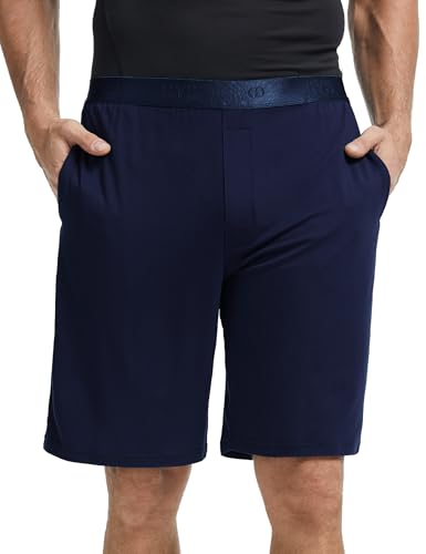 GYS Men's Pajama Shorts Soft Lightweight Bamboo Viscose Mens Comfy Sleepwear Bottoms with Pockets