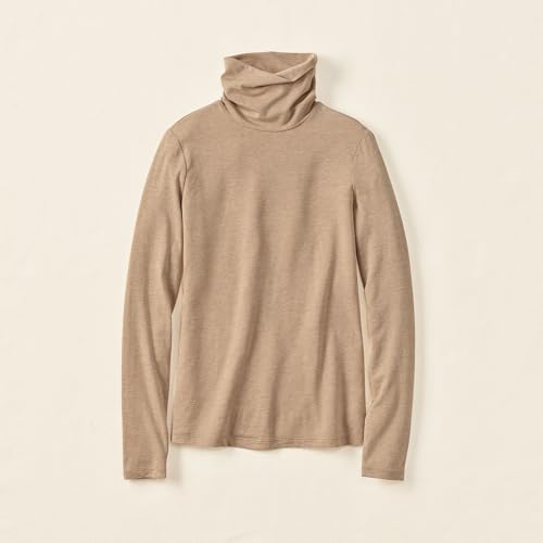 Image of Lands' End Lightweight Jersey Long Sleeve Turtleneck