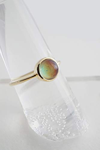 HONEYCAT Mood Ring in Gold, Rose Gold, or Silver | Size 4, 5, 6, 7, 8, 9, 10,11 | Minimalist, Delicate Jewelry4