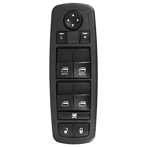 Power Window Switch Master Control Driver Side Front Left Compatible for 2009-2012 Dodge Ram 1500 2500 3500 Journey, 2007-2011 Dodge Nitro, 2008 2010 Chrysler Town Country, J\'eep Liberty, OE Replace