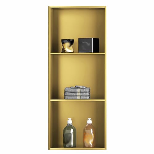 Niche de douche étanche contre la rouille étagère or en métal