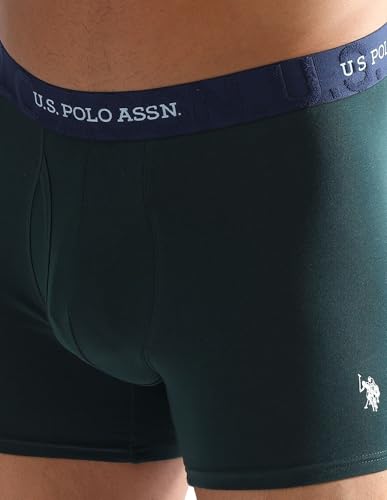 Image of U.S. Polo ASSN. Mens ET007 Anti Microbial Essential Long Underwear Trunk with Pouch Opening -Pack of 1