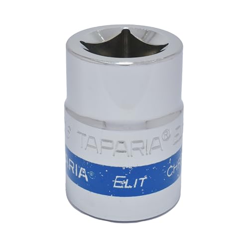 Image of TAPARIA Socket made of Chrome Vanadium Steel 6 Point Deep /Long Socket (Silver), C26 of 3 /4 inch (19mm) Square drive size, Suitable for Automobile, Industrial, Fabrication, Professional & Home Use