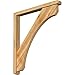 Ekena Millwork BKT0402X36X40LEC04RWR Legacy Craftsman Rough Sawn Bracket w/Offset Brace, Western Red Cedar