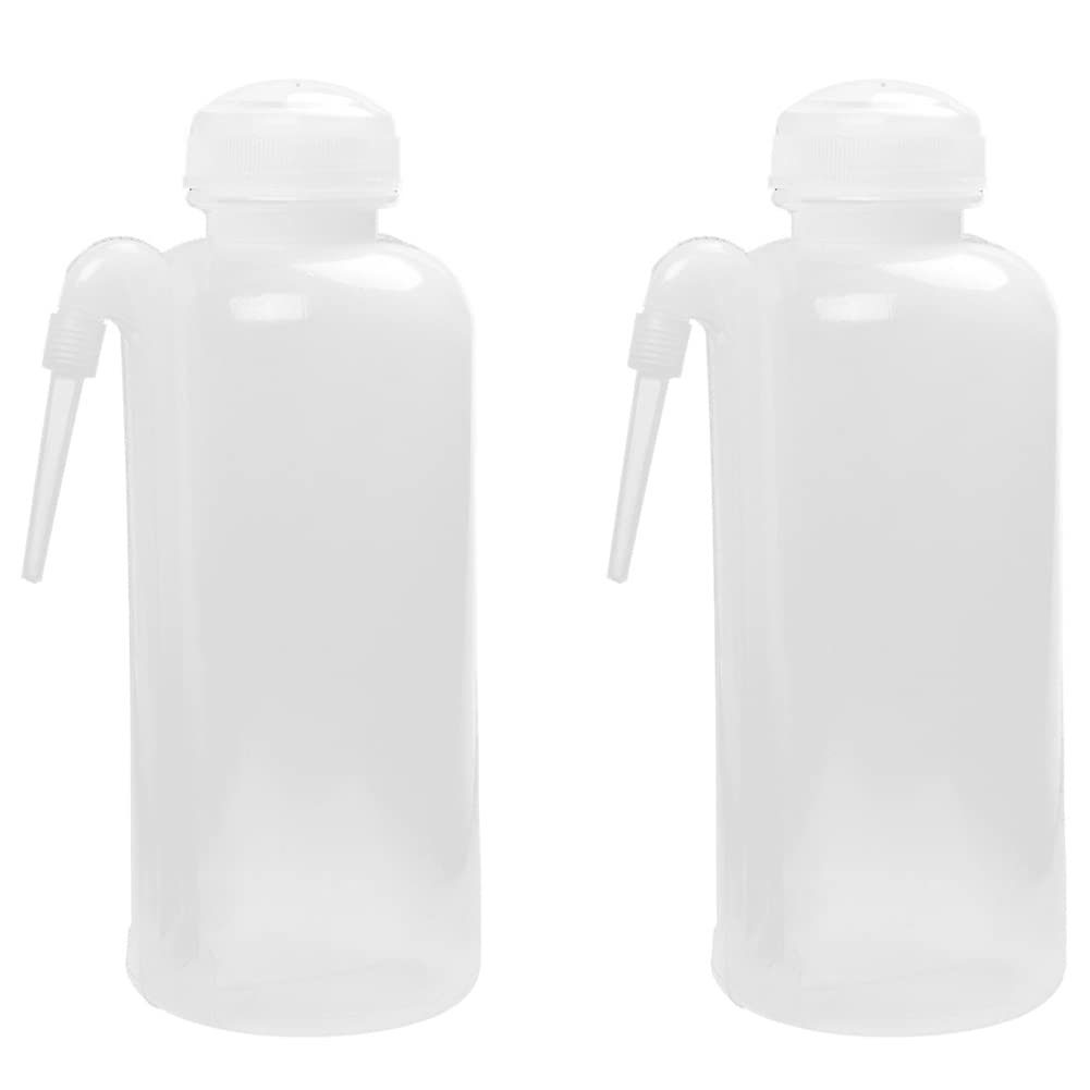 Hndhbfgrt 2X 500Ml Plastic Wash Bottle Squeeze Dispensing Bottle