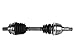 GSP NCV48063 CV Axle Shaft Assembly - Compatible With Select Mercedes-Benz CLA250, CLA45 AMG, GLA250, GLA45 AMG - Front Left (Driver Side)