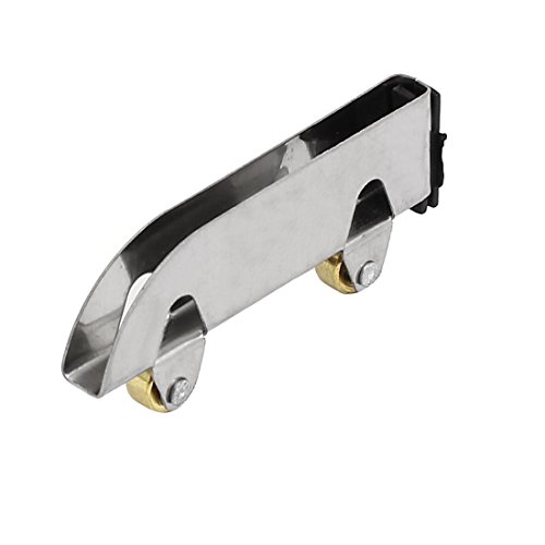 Aexit 57mm Length 8.5mm Dia Double Rollers Sliding Glass Door Window Pulley Wheel (5d35ccadc96dca37466035c37cff506c)