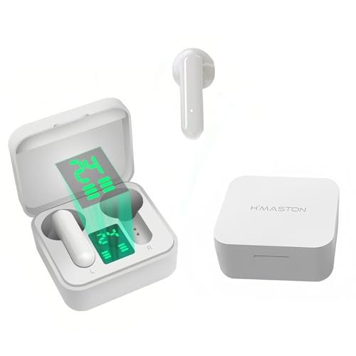 H'MASTON Fone de Ouvido Bluetooth Fone Sem Fio 5.3 Tws Intra-auri...