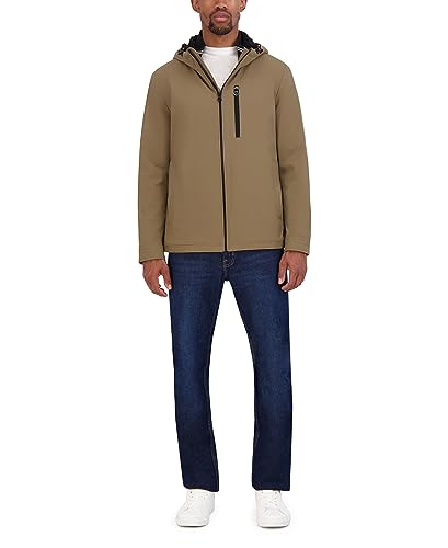 Image of Nautica Men's Transitional Sherpa Lined Hooded Jacket