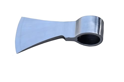 WARRIORS OUTFIT Hand Forged Axe Head Campaing Hatch Tomahawk Axe, Huntsman Throwing Camping & Battle Axe (Silver)