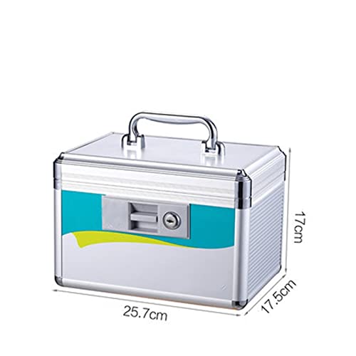 Erste Hilfe Set Familienmedizin Kabinett Multilayer Medical Erste-Hilfe-Kit Medizin Haushaltskinder erhalten Fall Kunststoffkasten Verbandskasten (Color : B)