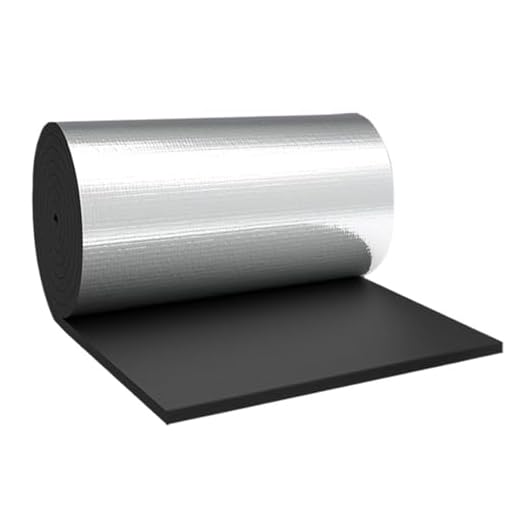 Aislante Termico Autoadhesivo para Paredes Interiores, Núcleo de Espuma Ignífugo Insonorización Aluminio Térmico Reflexivo Aislante Radiadores, para Pared, Pisos, Aticos, Garaje, Espesor de 5 mm (Siz