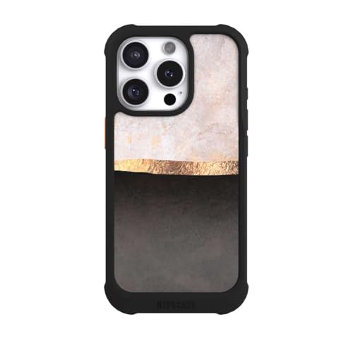 Coque iPhone 16 Pro MagSafe NIVOmax noire abstrait pour le quotidien