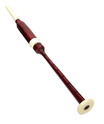 Rose en bois Cornemuse Écossais Practice Chanter avec 2 Anches en bois Disponible en 2 couleurs WHITE/BROWN Cover