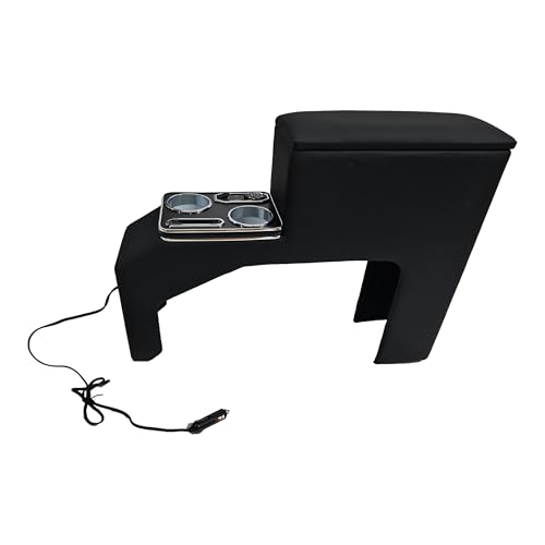 【呼吸ランプ・ 7色変換】LIMSTYLE トヨタ ヴォクシー ノア 80系 後期 コンソールボックス アームレスト VOXY NOAH 80 センターコンソール 収納ボックス H29.7～R3.7 肘置き 肘掛け 急速充電 Type-C QC3.0 USBポート 多機能 スマホ置き ドリンクホルダー 小物入れ アクセサリー パーツ内装 PUレザー ブラック メーカー直営