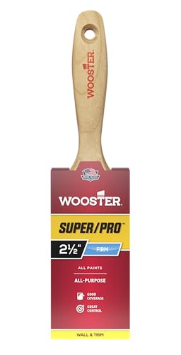 Wooster 912-0J41040024 Brush J4104-2-1/2 Super/Pro Ermine Paintbrush, 2-1/2-Inch, 2.5 Inch, Gold