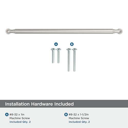 Amerock Coble 12-5/8 inch (320mm) Center-to-Center Satin Nickel Cabinet Pull, BP37668G10 by Amerock - Image 5