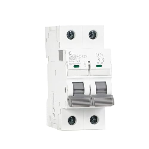 Disjoncteur miniature CC 63A pour protection de batterie et circuit photovoltaïque 12V à 600V