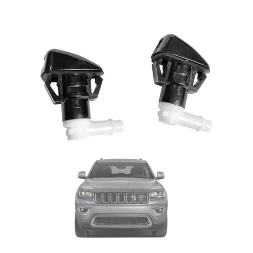 68260443AA Premium Wiper Washer Nozzles Fit for 2011-2023 Jeep Grand Cherokee WK2 WL Windshield Washer Fluid Jet Nozzle | Easy to Install | 2 Pack, Ref 55372143AB, Grand Cherokee Washer Accessories
