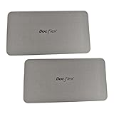 RNXRZANK Pilates Mat Set of 2, Lightweight Exercise Cushions, Non-Slip and Multifunctional Knee Pads for Indoor and Outdoor Workouts, Gray