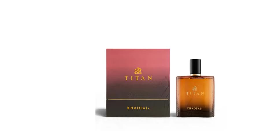 TITAN (KHADLAJ) Eau de Parfum, 100ml, Citrus Spice Fragrance with Amber Base For Men-picture-36