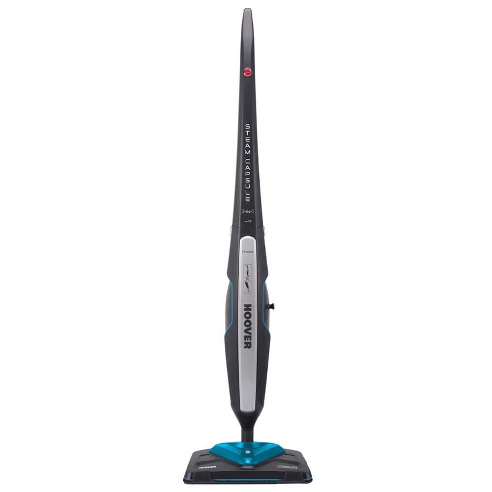 Hoover Steam Capsule CA2IN1D 011 Scopa a Vapore Lavapavimenti con Pistola a Vapore Portatile, Professionale, Accessorio per Tappeti, Igienizzante, Capacità 0.35 Litri, 1700W, Grigio e Blu