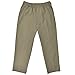 Falcon Bay Big & Tall Men's Casual Twill Pants Full Elastic Waist (46W X 30L, Khaki)