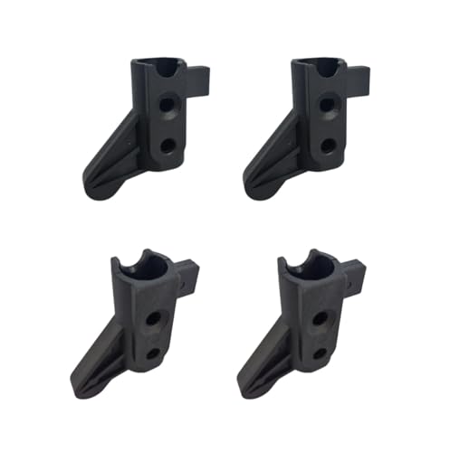 4Pcs Rollator Backrest Brackets, Backrest Pivot Brackets for Rollator, Universal Rollator Backrest Replacement Parts (Without Hardware)