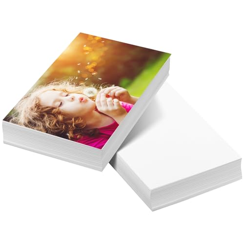 200 Hojas de Papel Fotográfico 10x15 cm, 200 g/m², papel fotográfico para impresoras de inyección de tinta para impresiones fotográficas y proyectos creativos, Ideal para Imágenes Vivas y Claras
